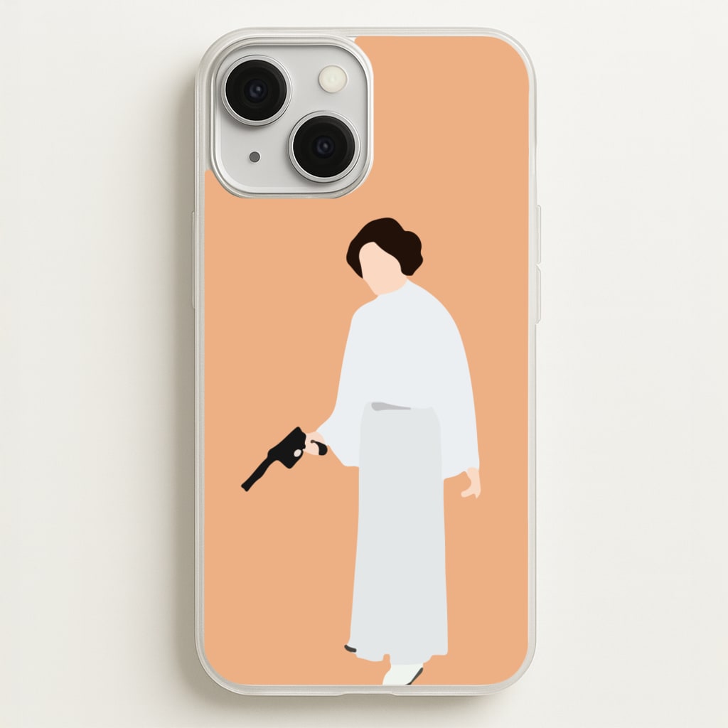 Leia Faceless With Gun - Star Wars Phone Case for iPhone 13