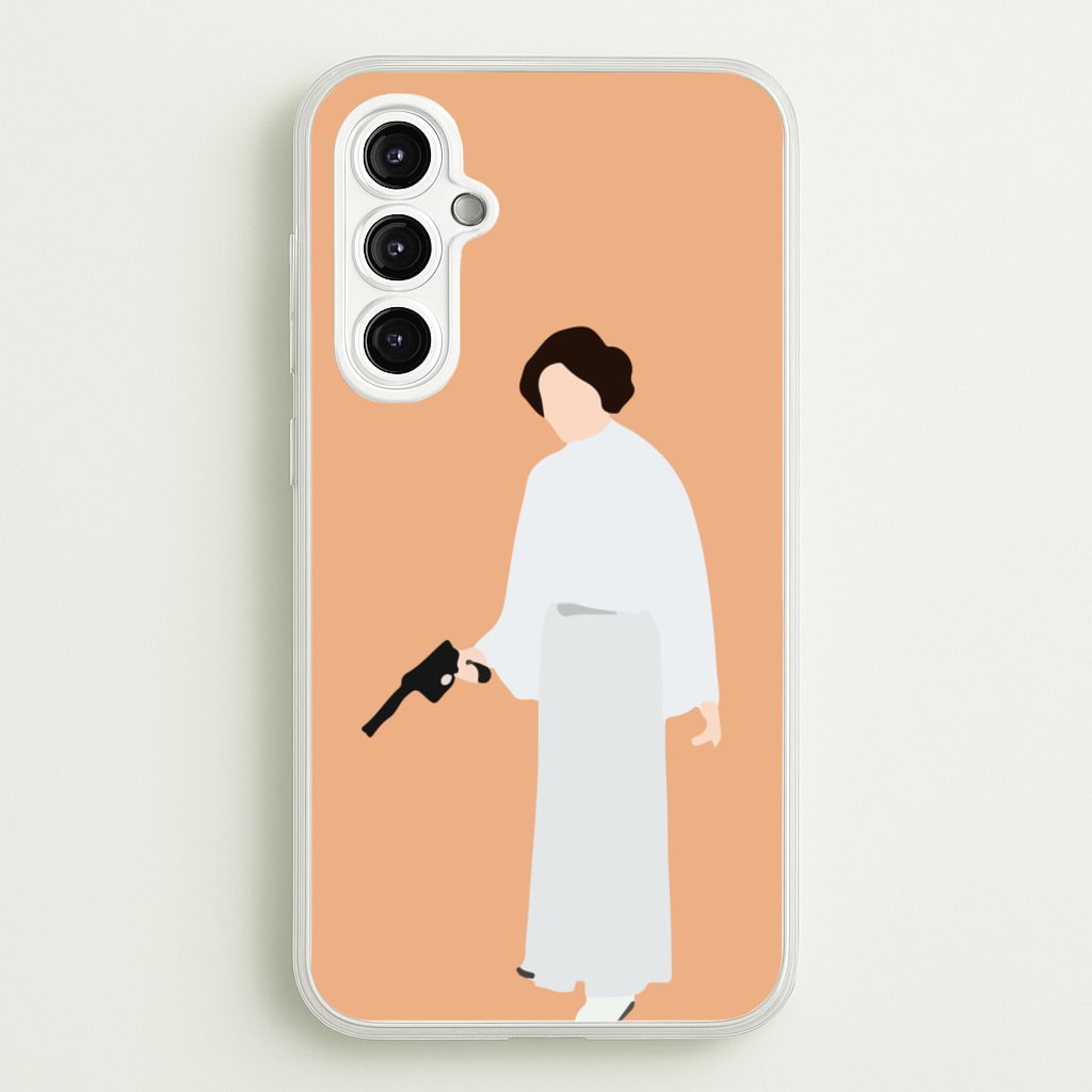 Leia Faceless With Gun - Star Wars Phone Case for Galaxy A14