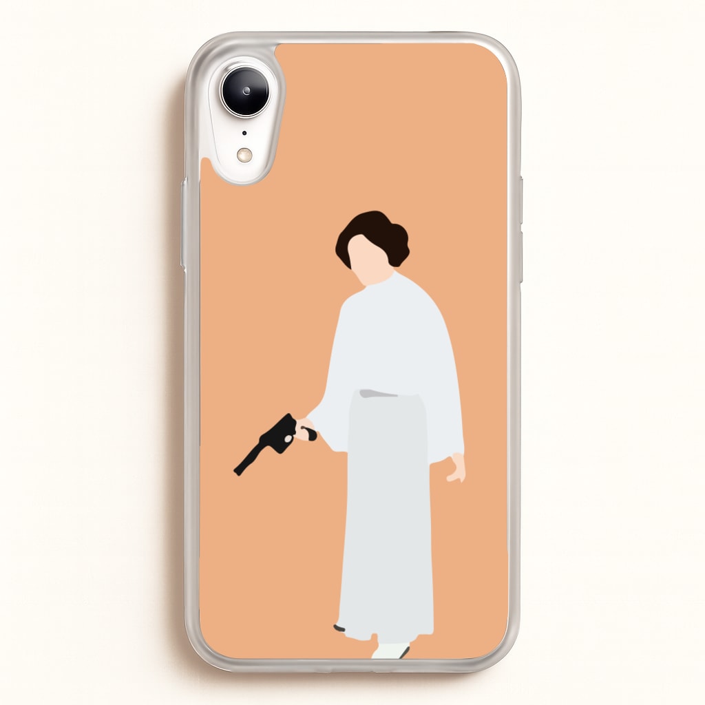 Leia Faceless With Gun - Star Wars Phone Case for iPhone XR