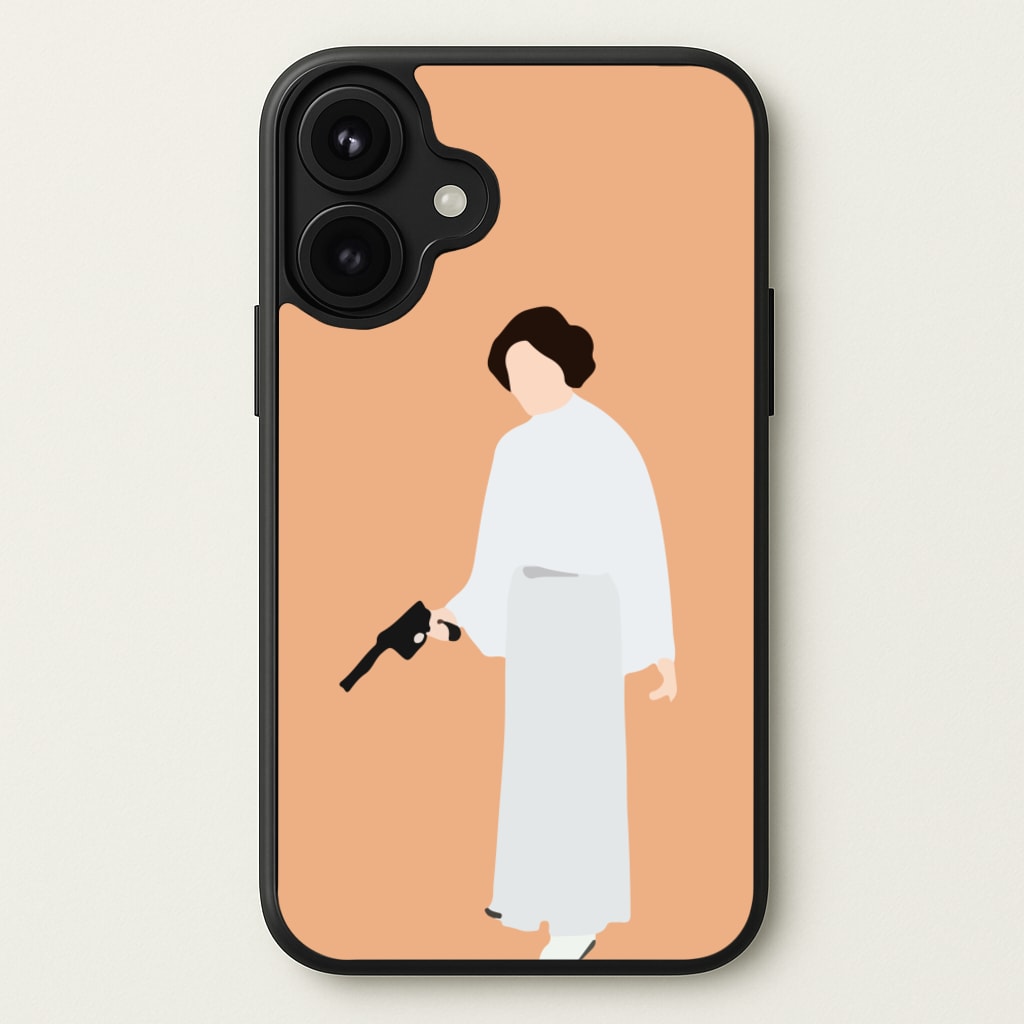 Leia Faceless With Gun Phone Case for iPhone 17