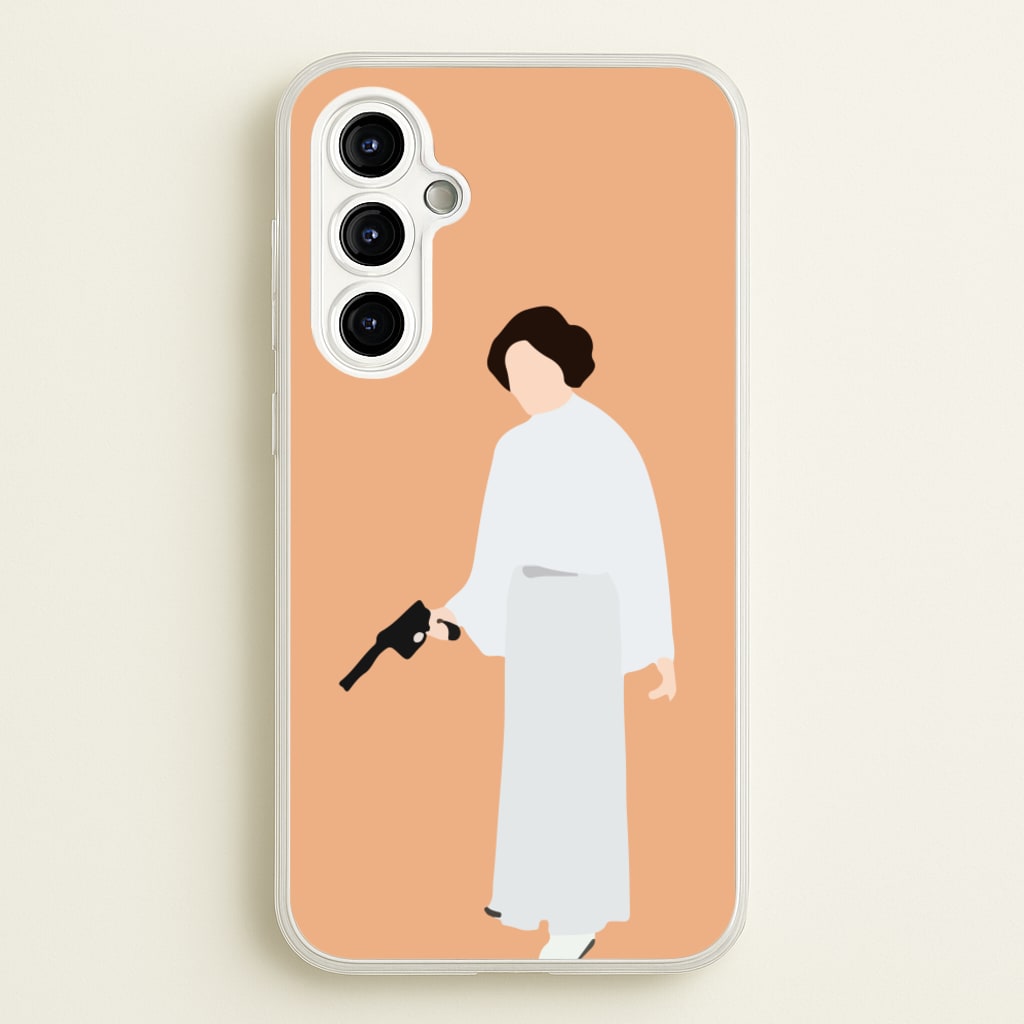 Leia Faceless With Gun - Star Wars Phone Case for Galaxy A54