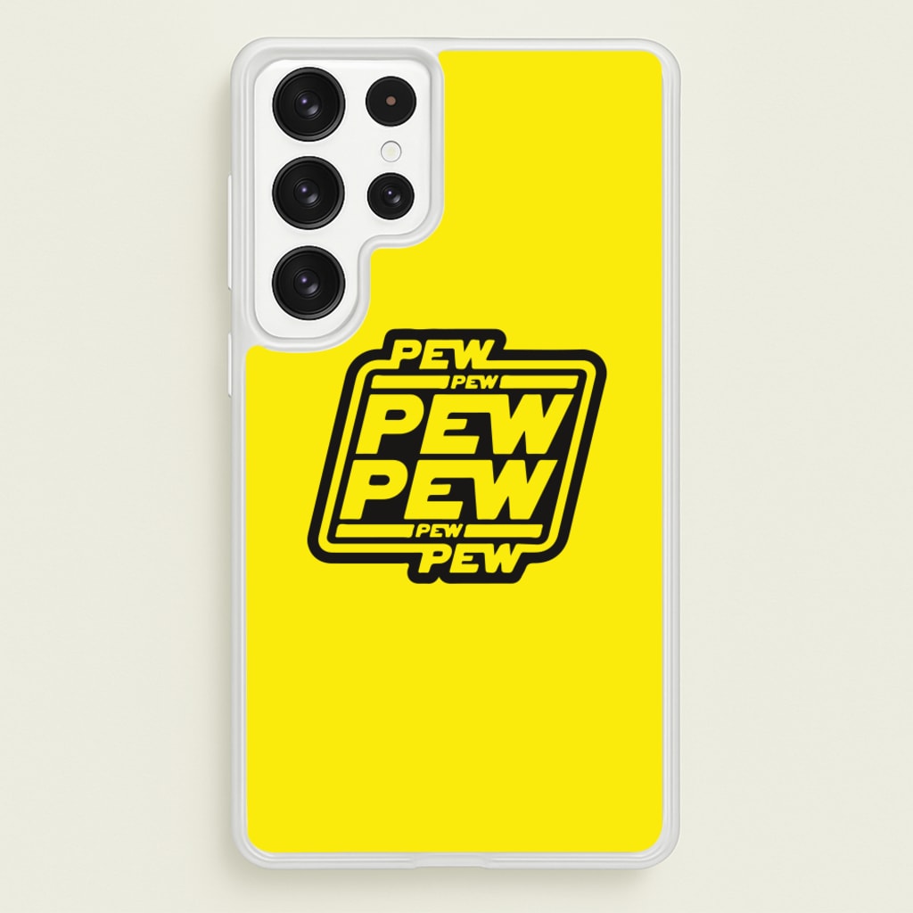 Pew Pew - Star Wars Phone Case for Galaxy S22 Ultra