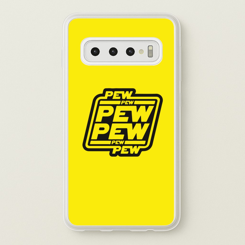 Pew Pew - Star Wars Phone Case for Galaxy S10
