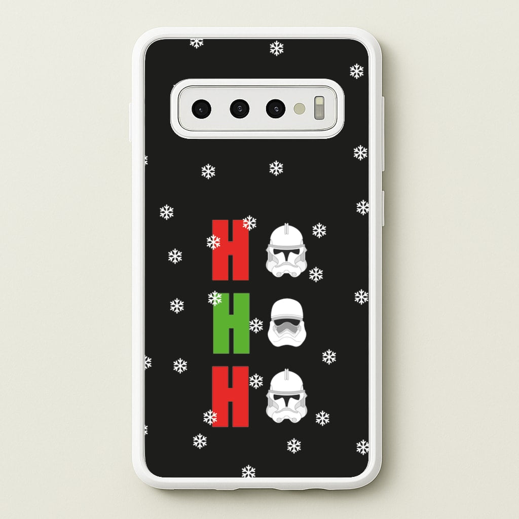 Ho Ho Ho Troopers - Star Wars Phone Case for Galaxy S10 Plus