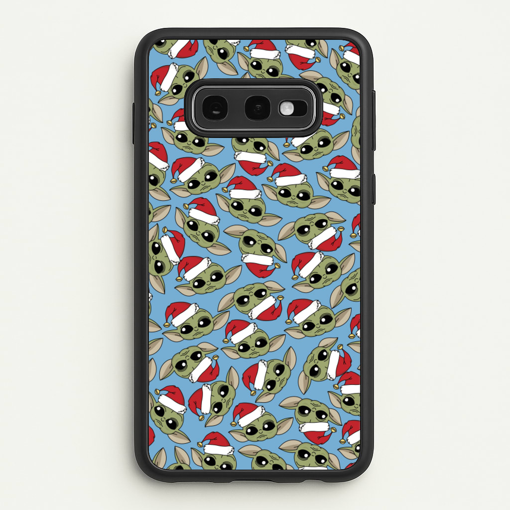 Baby Yoda Christmas Pattern - Star Wars Phone Case for Galaxy S10e