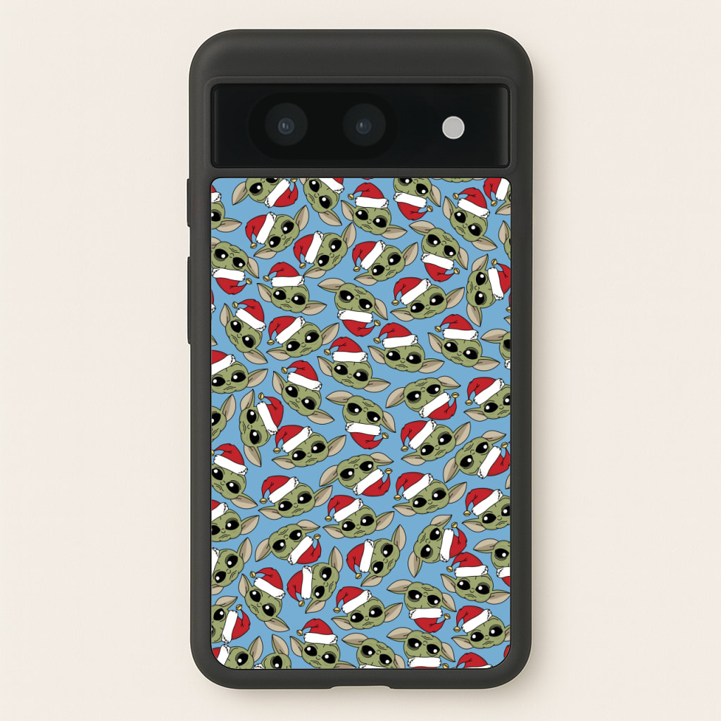 Baby Yoda Christmas Pattern - Star Wars Phone Case for Google Pixel 8a
