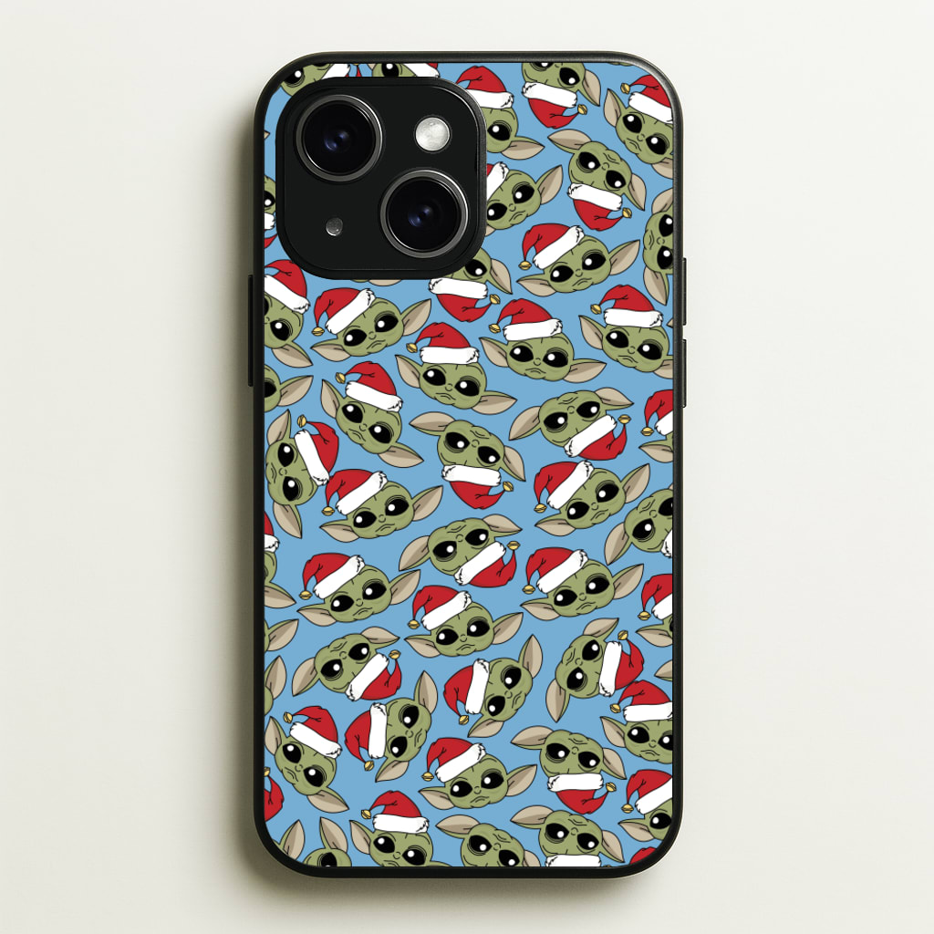 Baby Yoda Christmas Pattern - Star Wars Phone Case for iPhone 14 Plus
