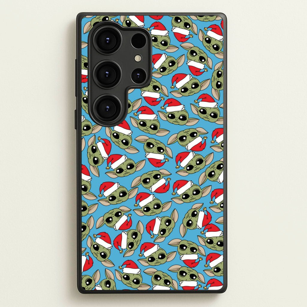 Baby Yoda Christmas Pattern - Star Wars Phone Case for Galaxy S25 Ultra