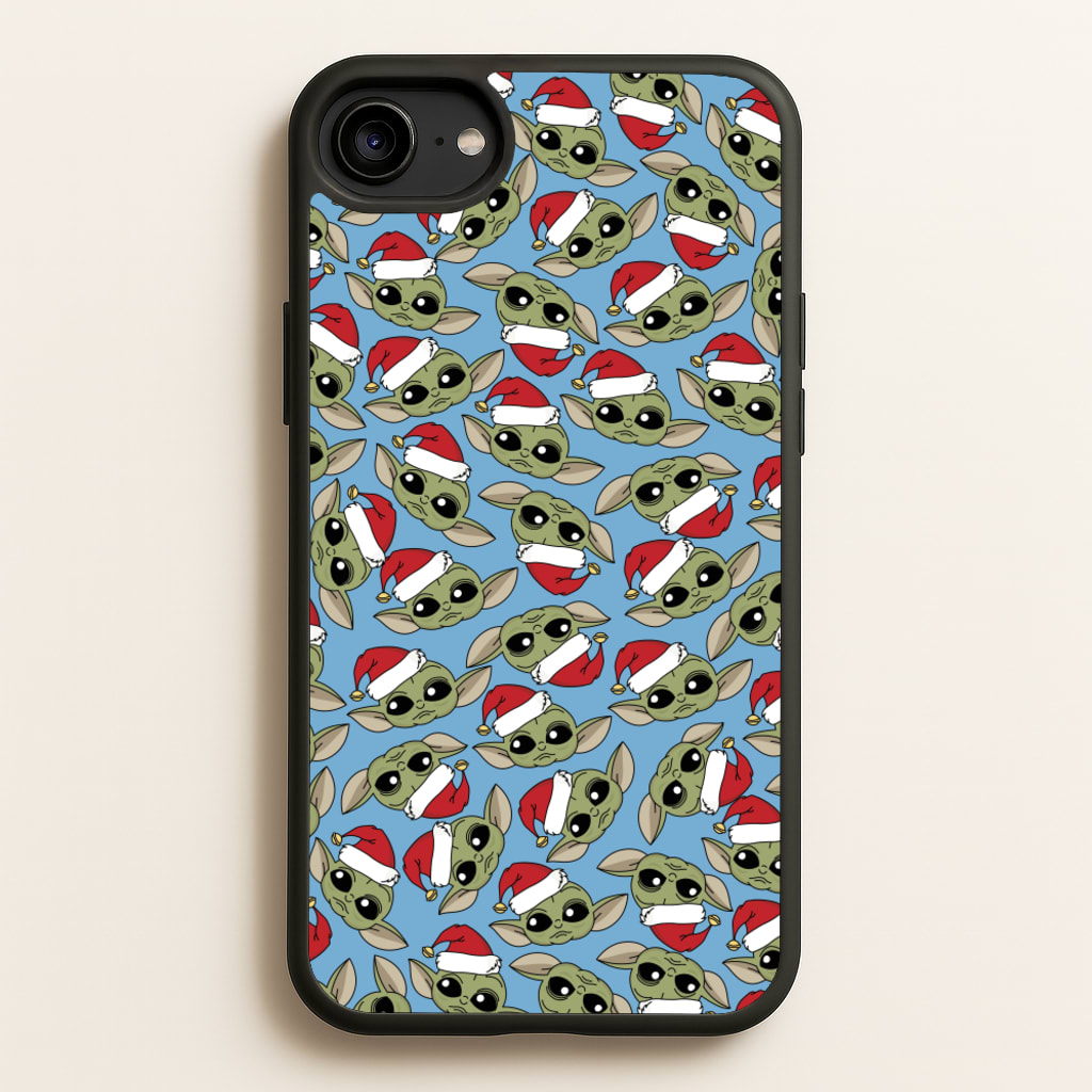 Baby Yoda Christmas Pattern - Star Wars Phone Case for iPhone 6 / 7 / 8 / SE