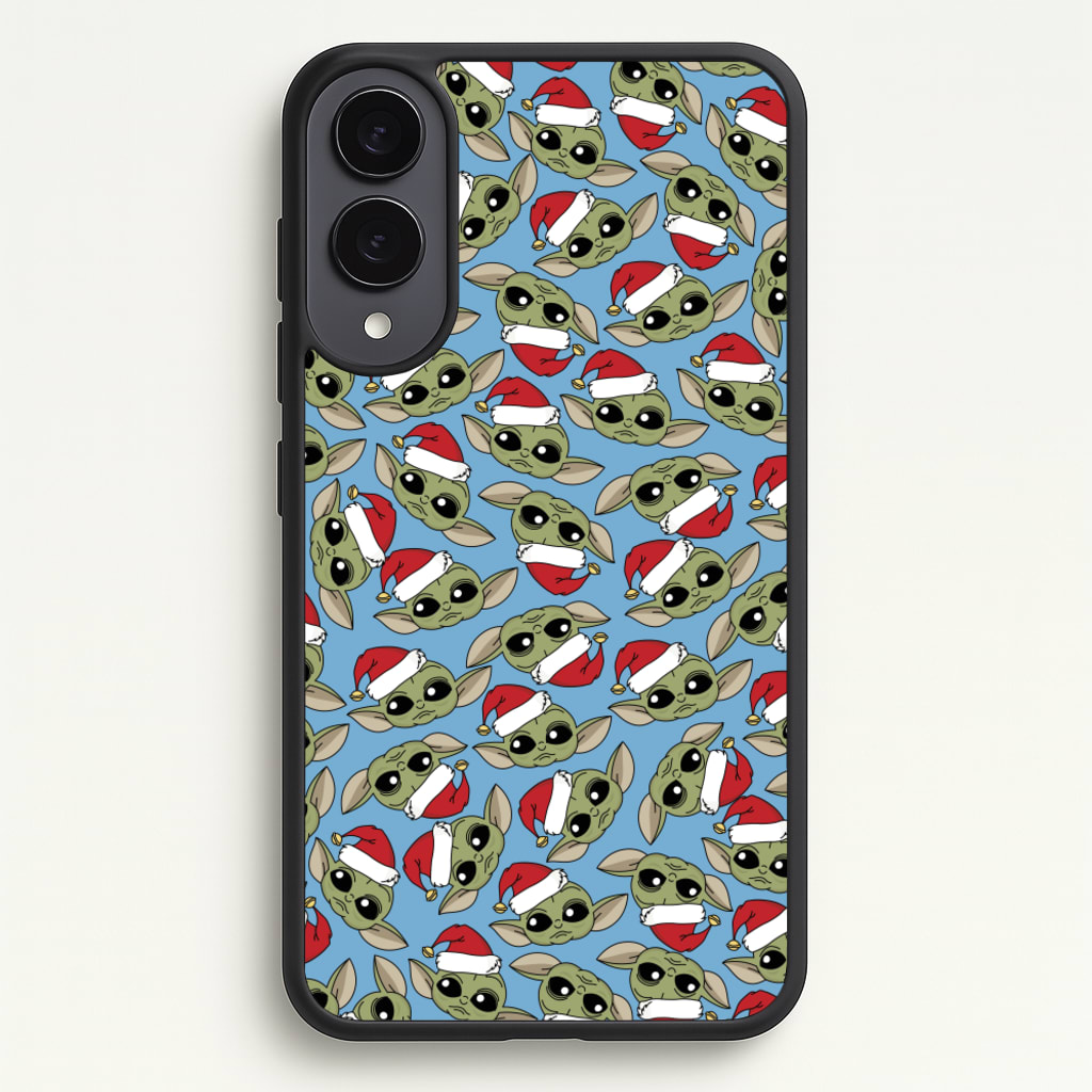 Baby Yoda Christmas Pattern - Star Wars Phone Case for Galaxy S25 Edge