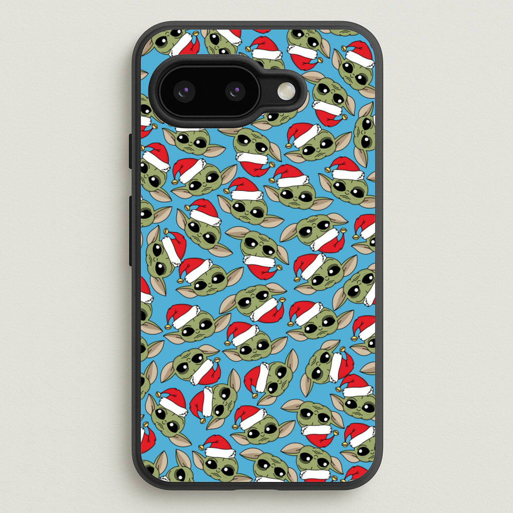 Baby Yoda Christmas Pattern - Star Wars Phone Case for Google Pixel 9a
