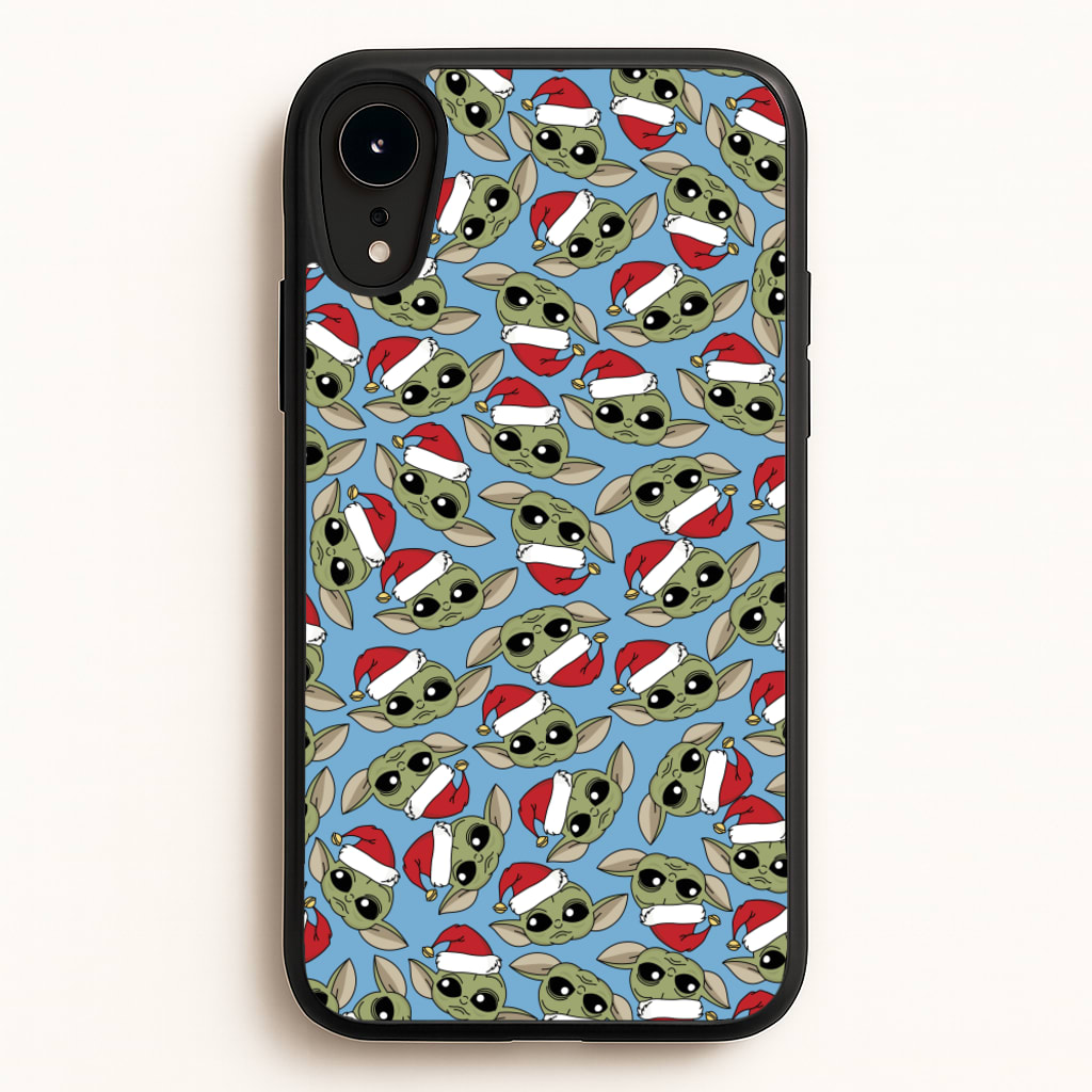 Baby Yoda Christmas Pattern - Star Wars Phone Case for iPhone XR