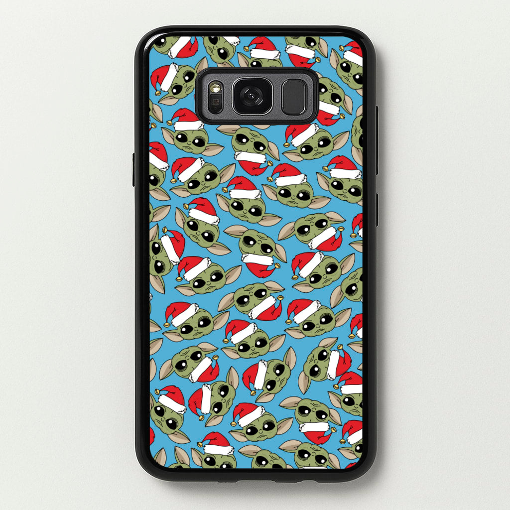 Baby Yoda Christmas Pattern - Star Wars Phone Case for Galaxy S8
