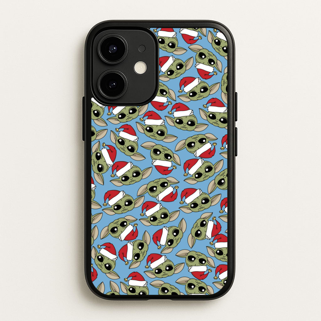 Baby Yoda Christmas Pattern - Star Wars Phone Case for iPhone 12 Mini