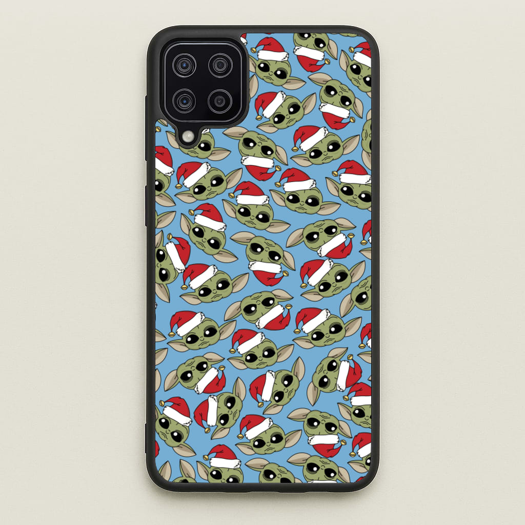 Baby Yoda Christmas Pattern - Star Wars Phone Case for Galaxy A12