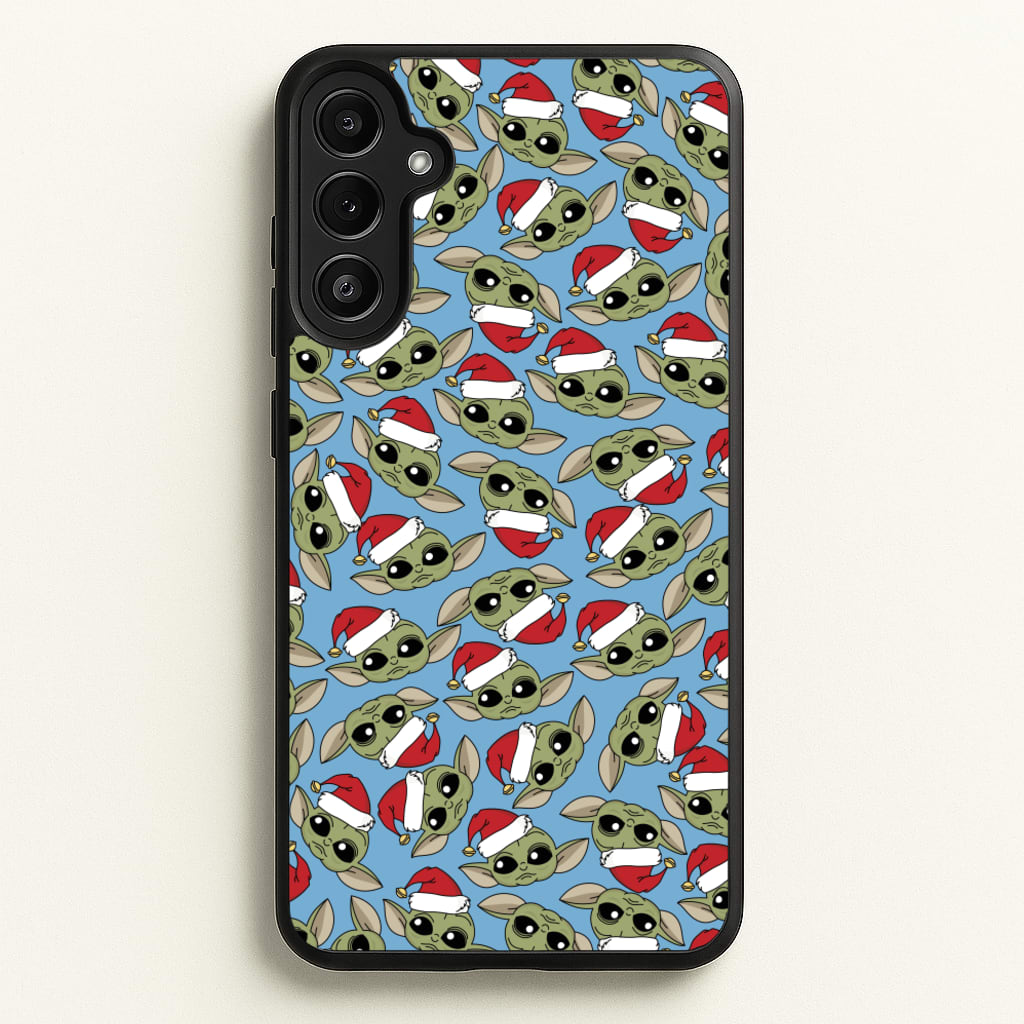Baby Yoda Christmas Pattern - Star Wars Phone Case for Galaxy A36