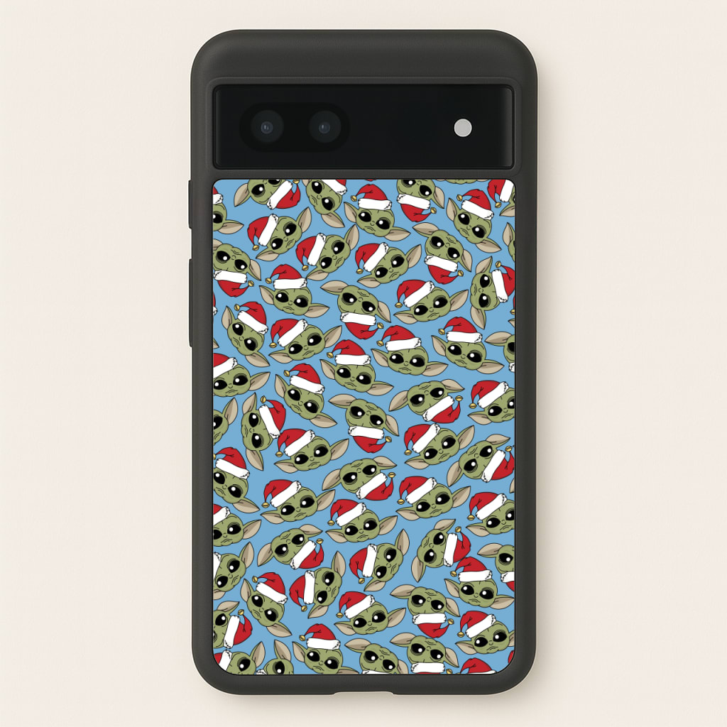Baby Yoda Christmas Pattern - Star Wars Phone Case for Google Pixel 7a