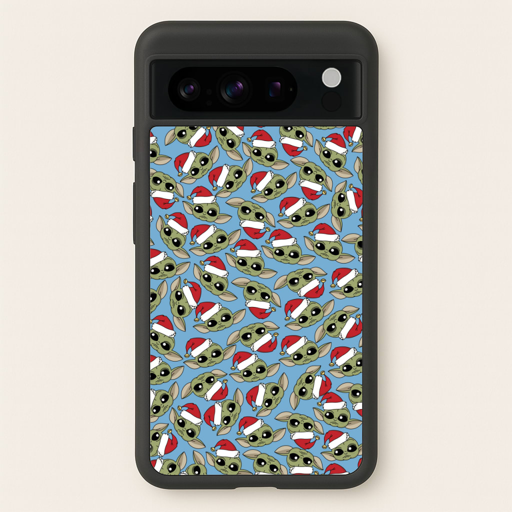 Baby Yoda Christmas Pattern - Star Wars Phone Case for Google Pixel 8 Pro