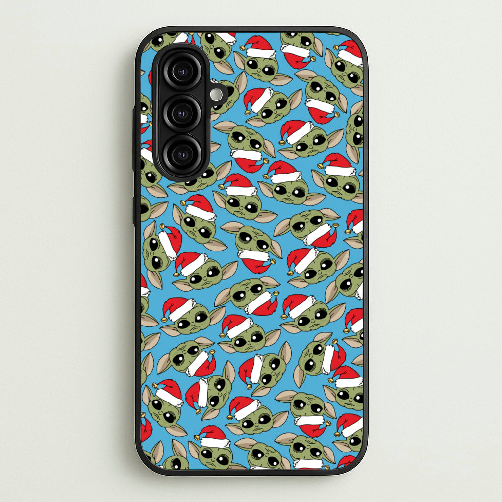 Baby Yoda Christmas Pattern - Star Wars Phone Case for Galaxy A16