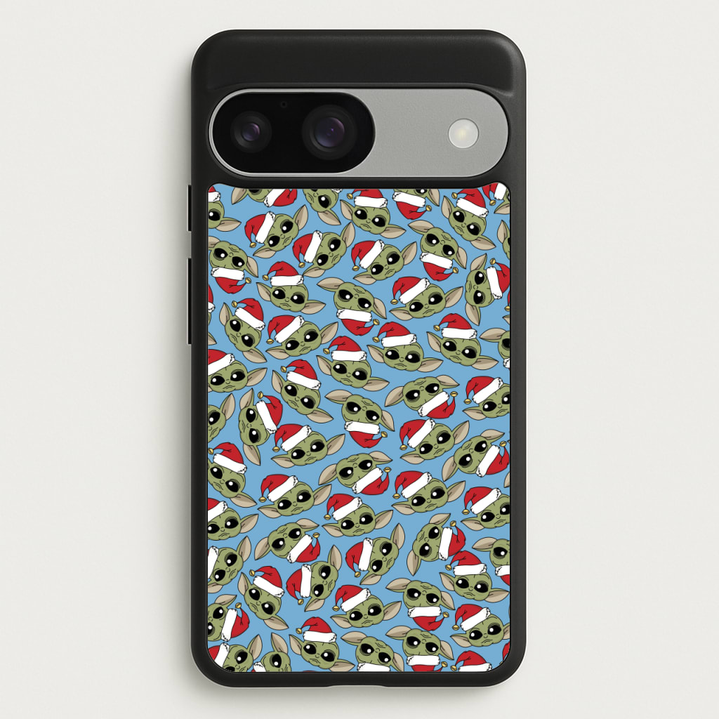 Baby Yoda Christmas Pattern - Star Wars Phone Case for Google Pixel 9 / 9 Pro