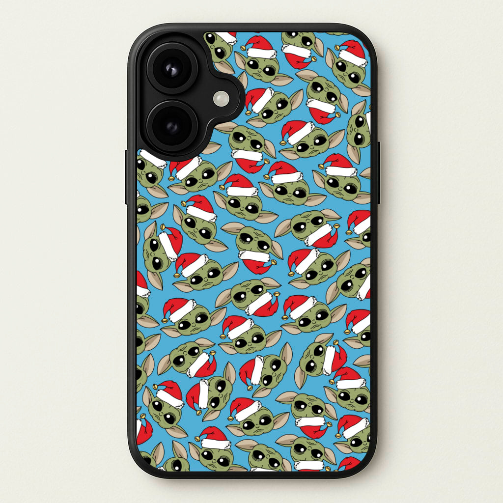 Baby Yoda Christmas Pattern Phone Case for iPhone 17