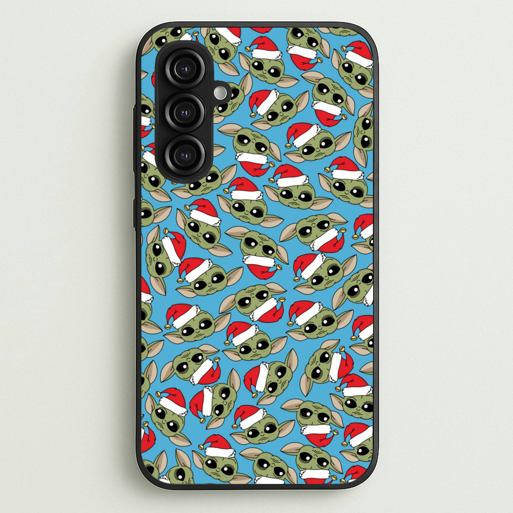 Baby Yoda Christmas Pattern - Star Wars Phone Case for Galaxy S23FE