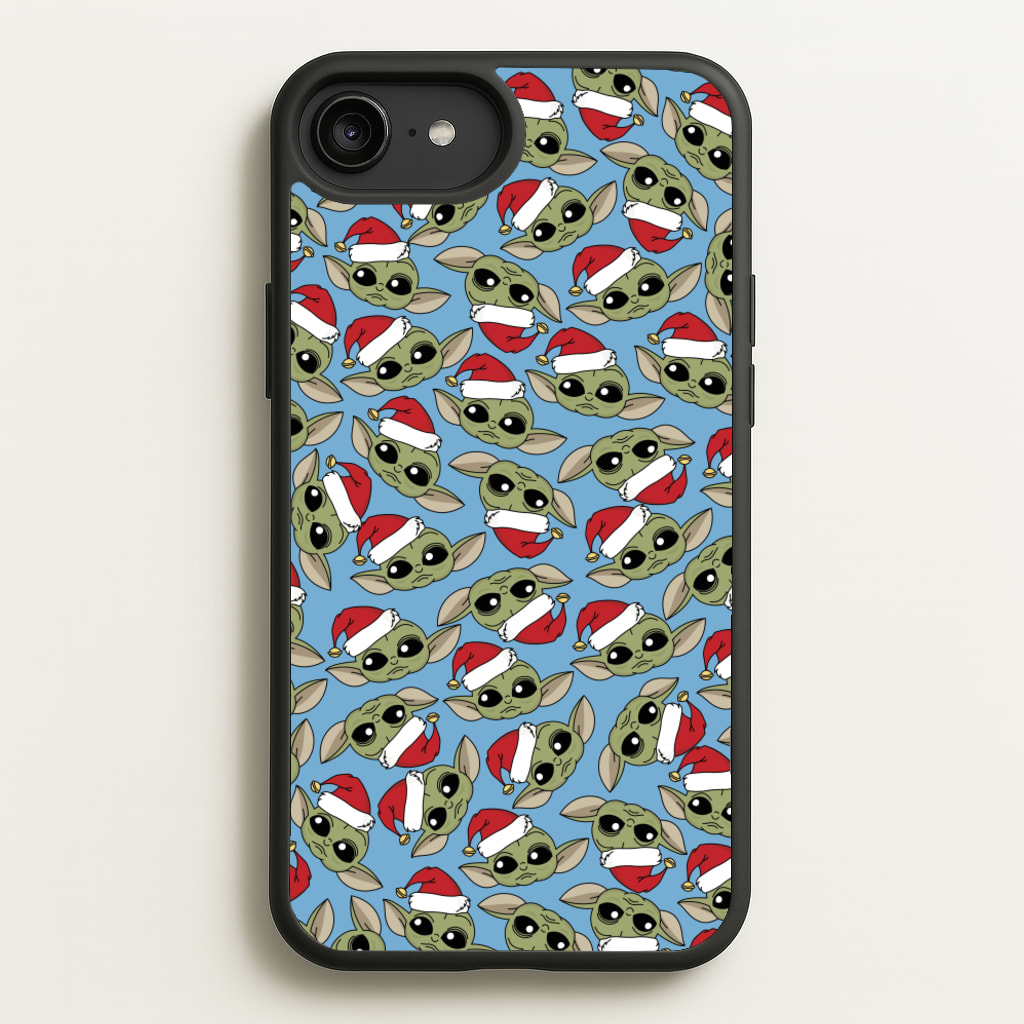 Baby Yoda Christmas Pattern - Star Wars Phone Case for iPhone 6 Plus / 7 Plus / 8 Plus
