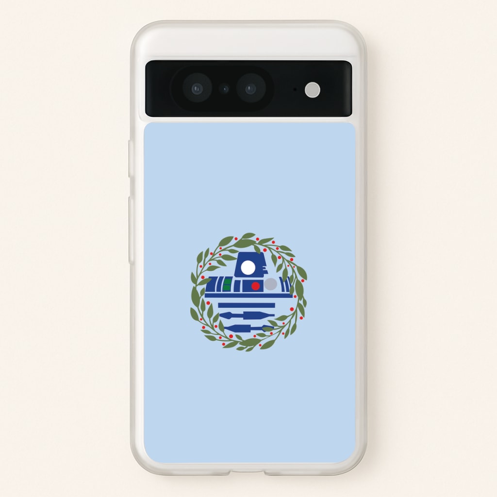 R2D2 Christmas Wreath - Star Wars Phone Case for Google Pixel 8