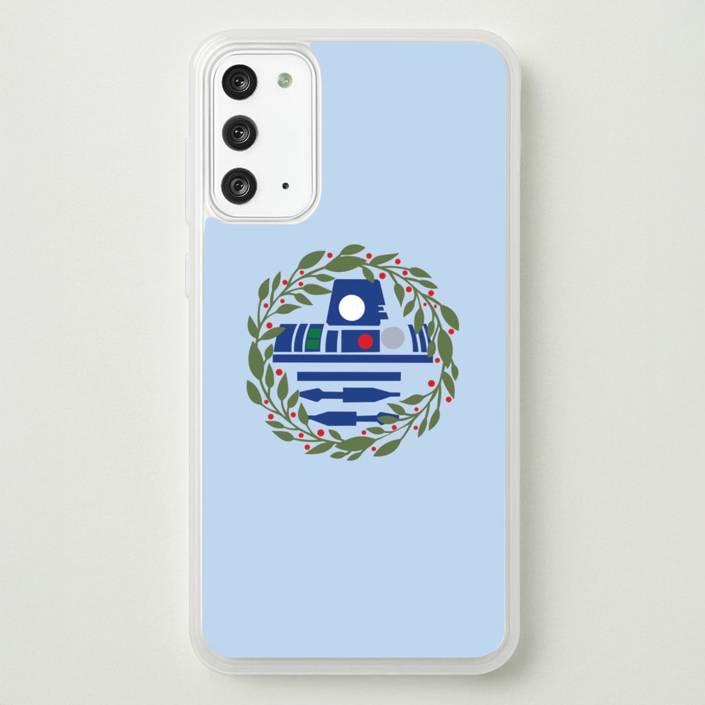 R2D2 Christmas Wreath - Star Wars Phone Case for Galaxy Note 20