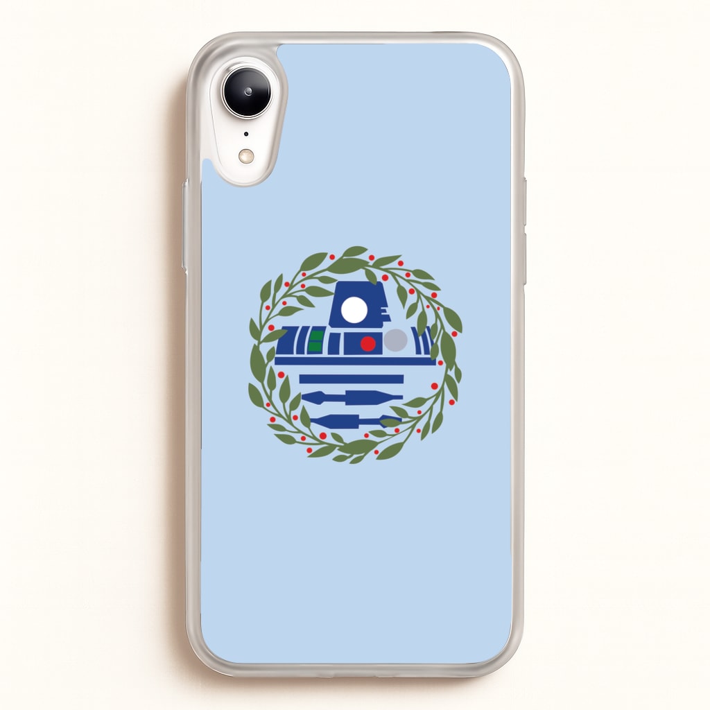 R2D2 Christmas Wreath - Star Wars Phone Case for iPhone XR
