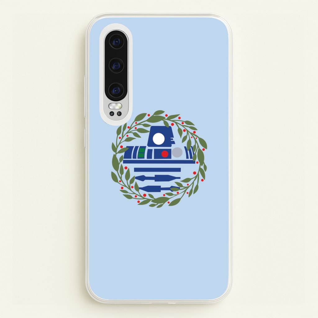 R2D2 Christmas Wreath - Star Wars Phone Case for Huawei P30