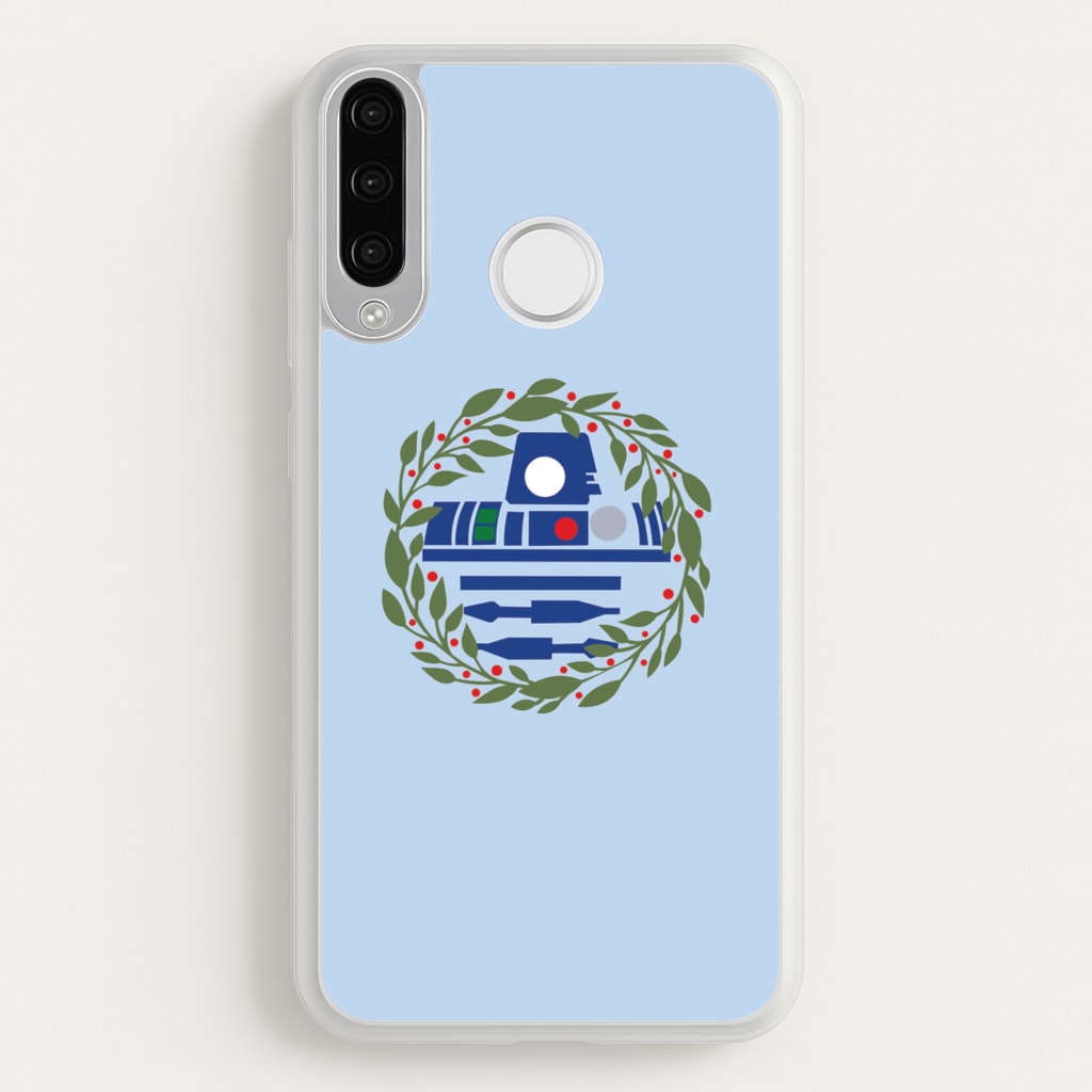 R2D2 Christmas Wreath - Star Wars Phone Case for Huawei P30 Lite