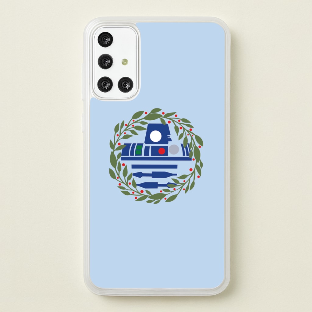 R2D2 Christmas Wreath - Star Wars Phone Case for Galaxy A71