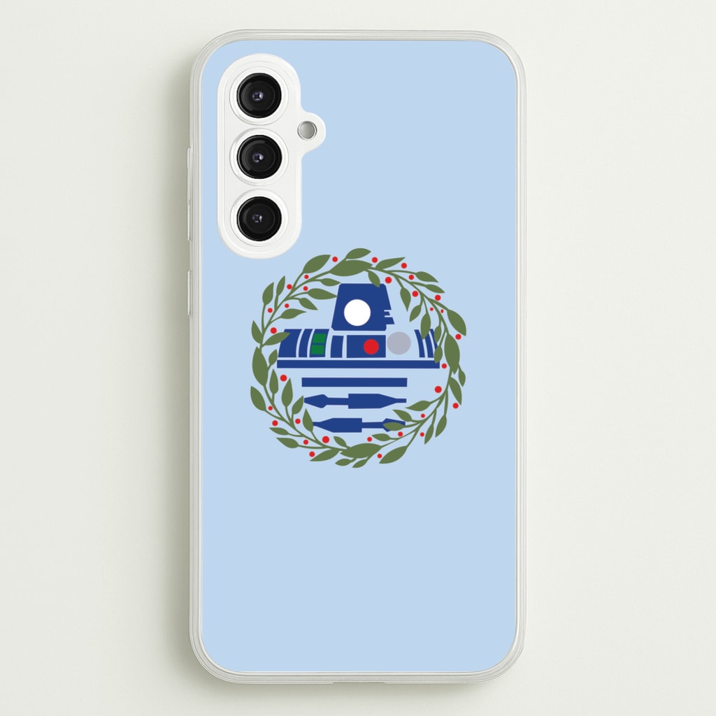 R2D2 Christmas Wreath - Star Wars Phone Case for Galaxy S23FE
