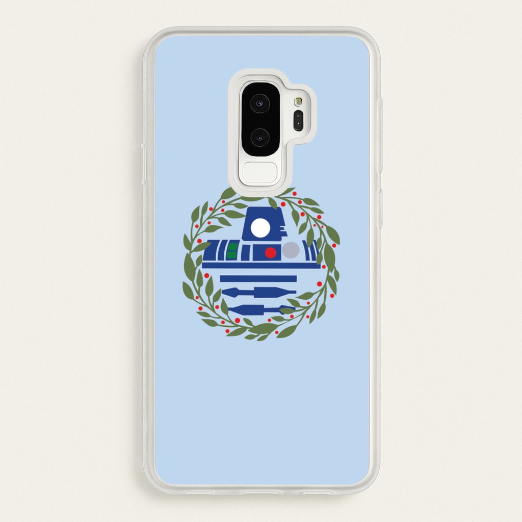 R2D2 Christmas Wreath - Star Wars Phone Case for Galaxy S9 Plus