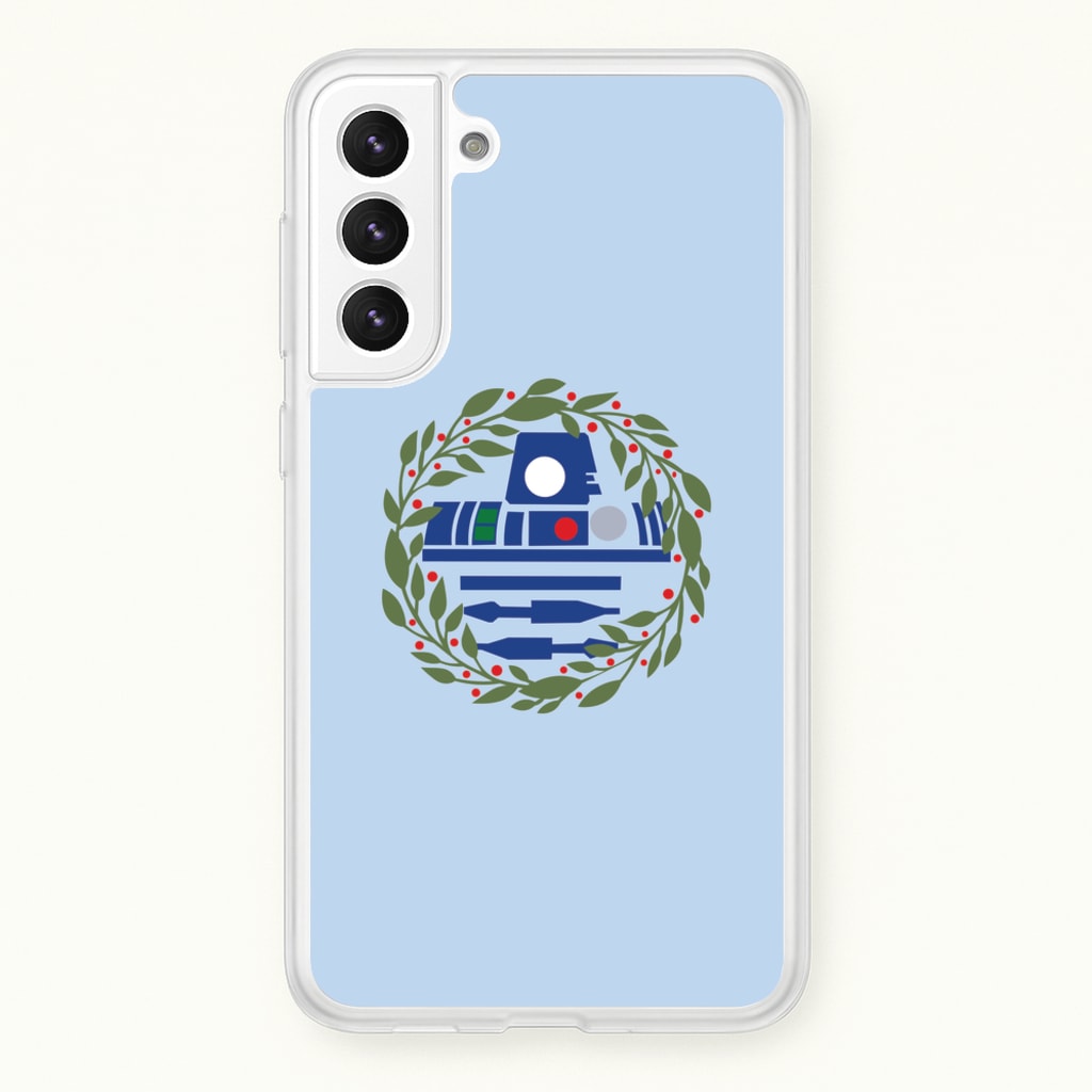R2D2 Christmas Wreath - Star Wars Phone Case for Galaxy S21
