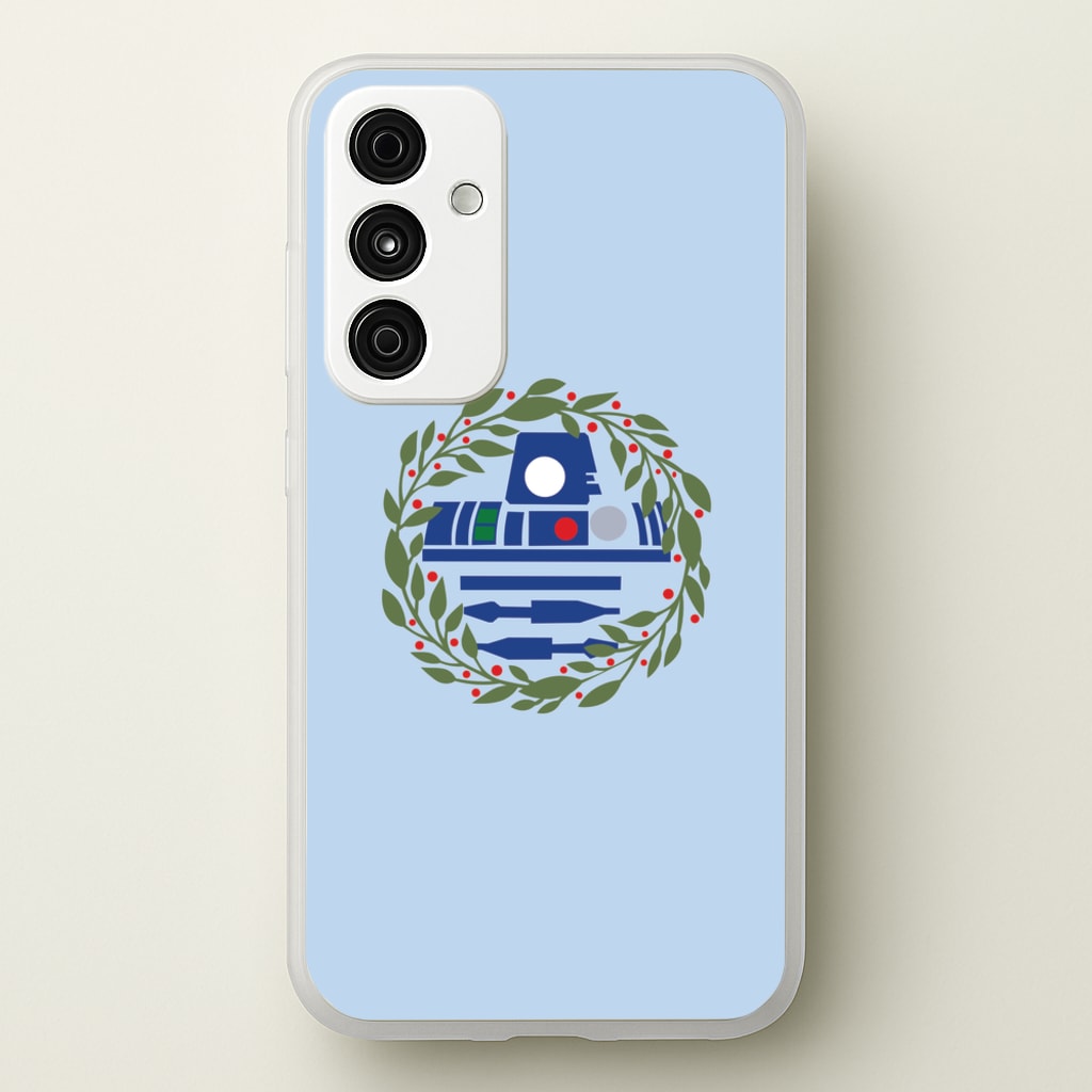 R2D2 Christmas Wreath - Star Wars Phone Case for Galaxy A55