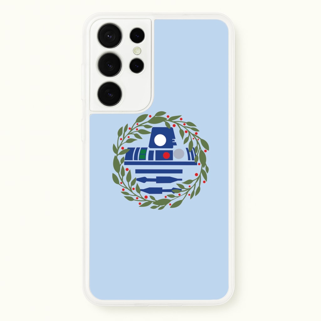 R2D2 Christmas Wreath - Star Wars Phone Case for Galaxy S21 Ultra