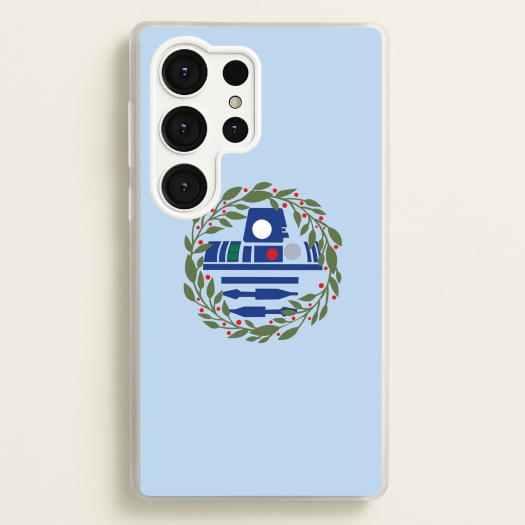 R2D2 Christmas Wreath - Star Wars Phone Case for Galaxy S25 Ultra