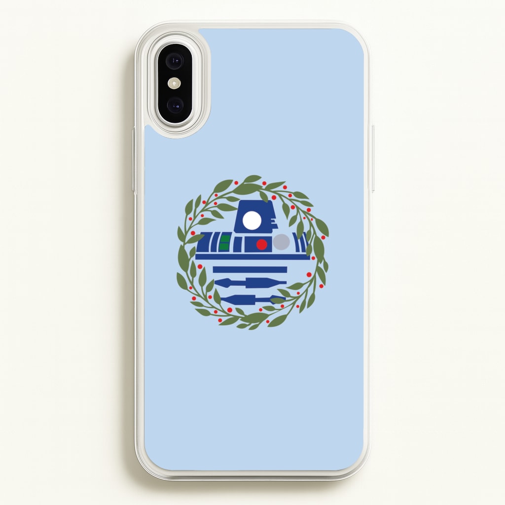 R2D2 Christmas Wreath - Star Wars Phone Case for iPhone XS Max