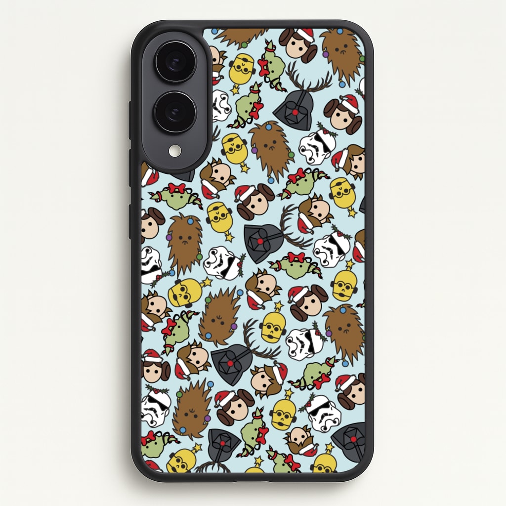 Star Wars Christmas Pattern - Star Wars Phone Case for Galaxy S25 Edge