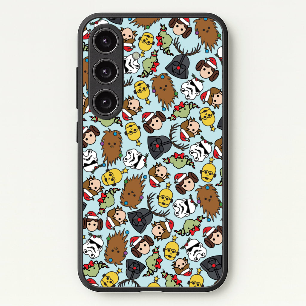 Star Wars Christmas Pattern - Star Wars Phone Case for Galaxy S24 Plus