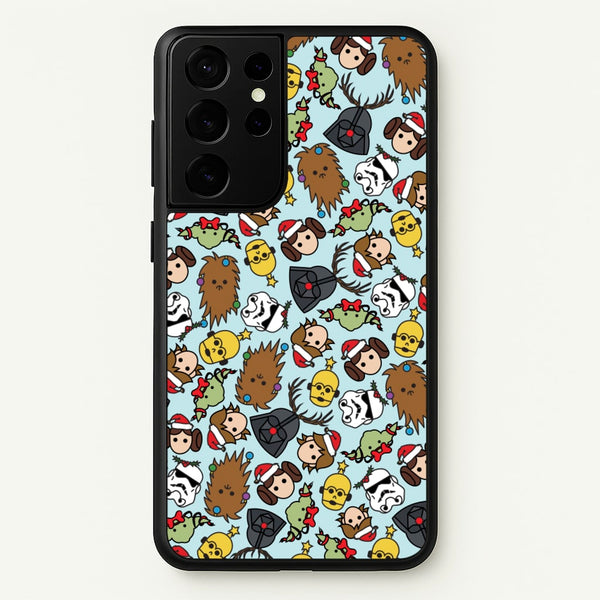 Star Wars Christmas Pattern - Star Wars Phone Case for Galaxy S21 Ultra