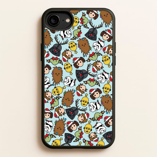 Star Wars Christmas Pattern - Star Wars Phone Case for iPhone 6 / 7 / 8 / SE