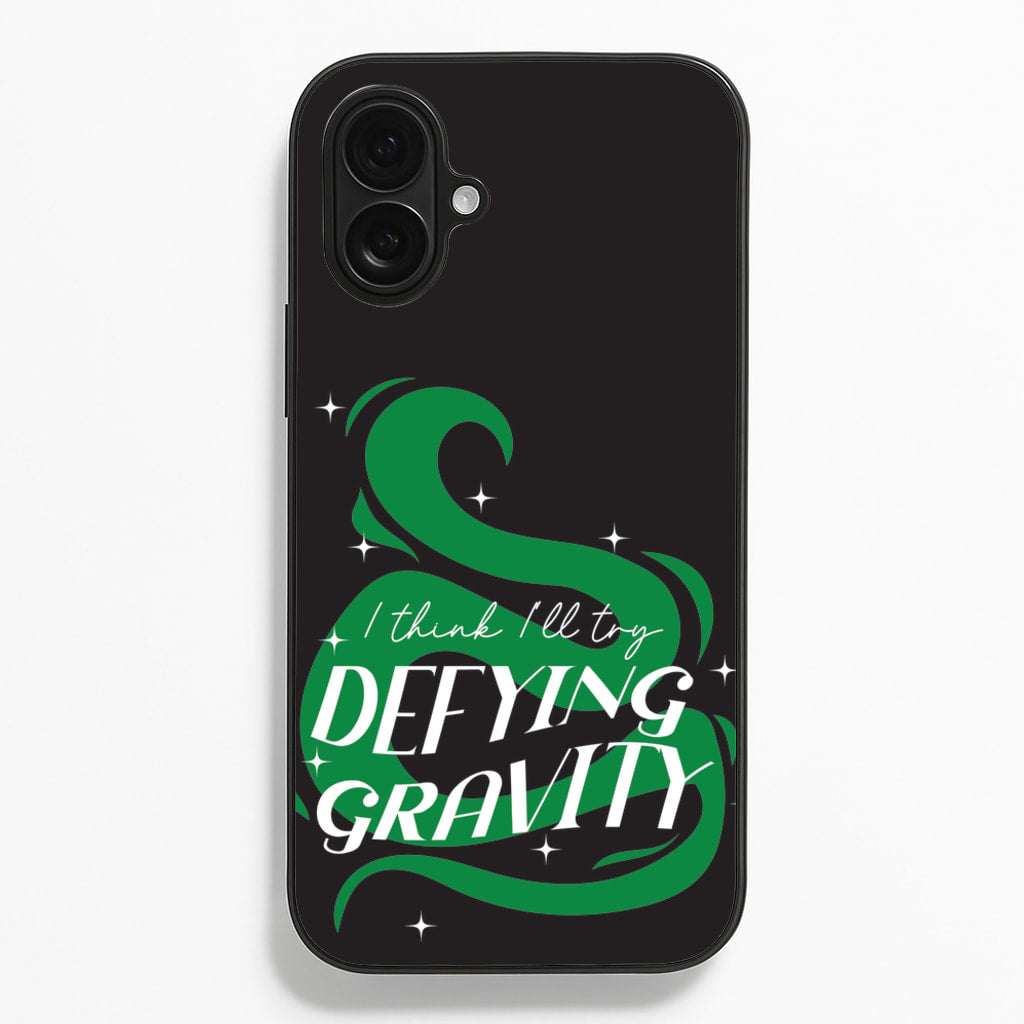 I Think I'll Try Defying Gravity - Wicked Phone Case for iPhone 16 Plus