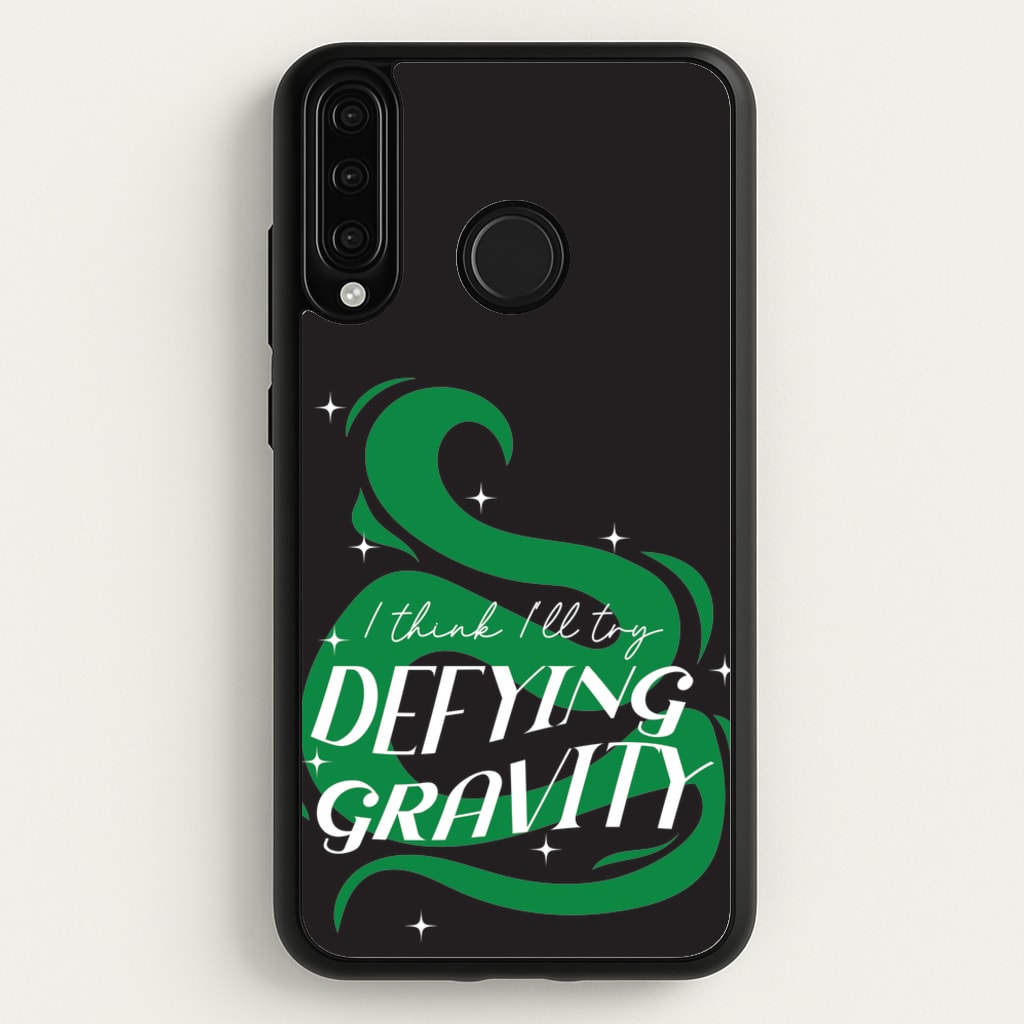 I Think I'll Try Defying Gravity - Wicked Phone Case for Huawei P30 Lite
