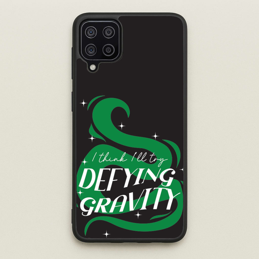 I Think I'll Try Defying Gravity - Wicked Phone Case for Galaxy A12