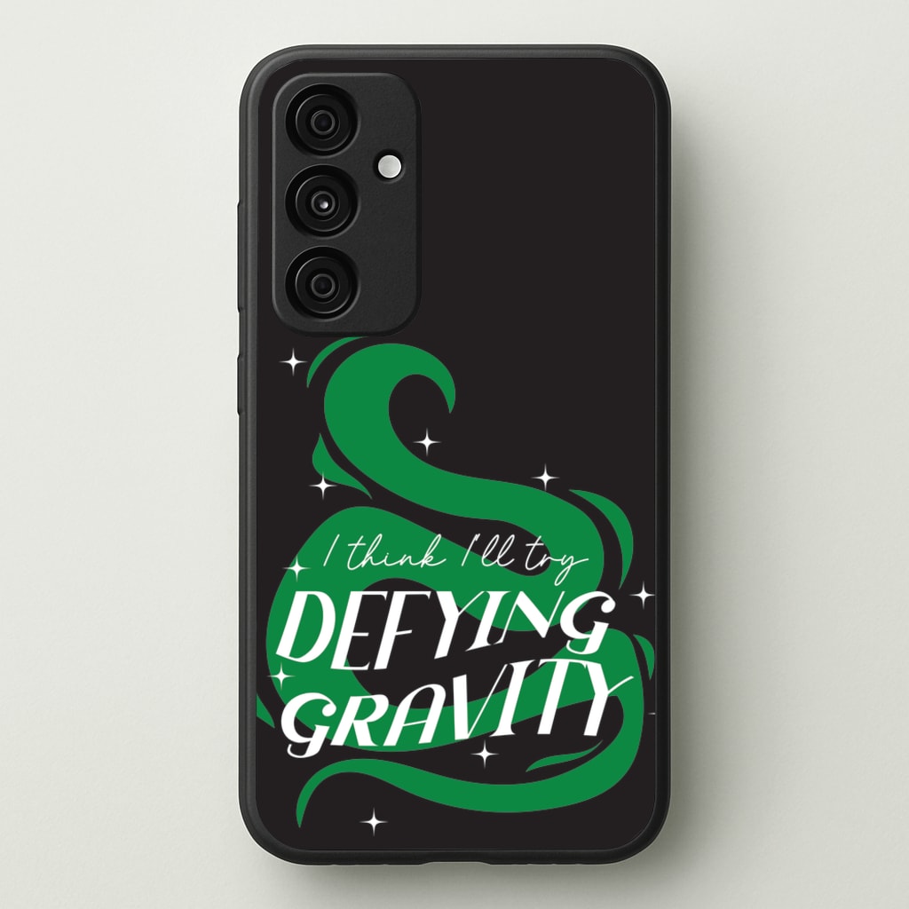 I Think I'll Try Defying Gravity - Wicked Phone Case for Galaxy A55
