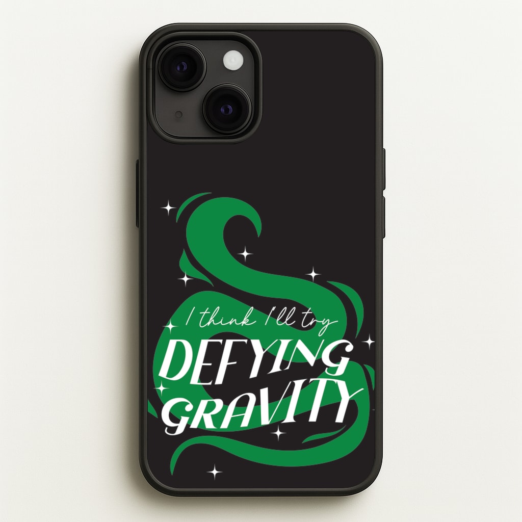 I Think I'll Try Defying Gravity - Wicked Phone Case for iPhone 13