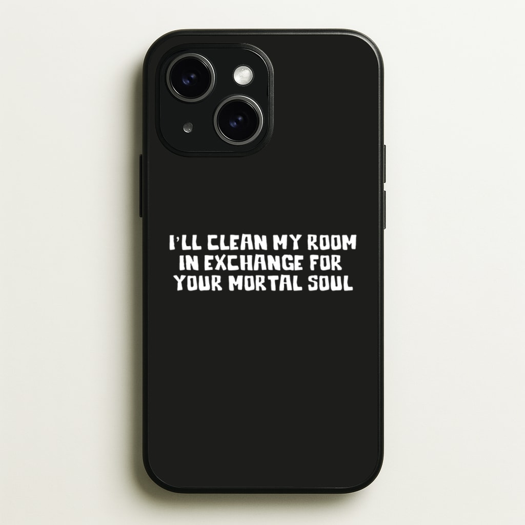 I'll Clean My Room In Exchange Wednesday - Wednesday Phone Case for iPhone 15